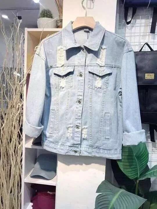 Áo khoác jean nữ thời trang cao cấp 2019