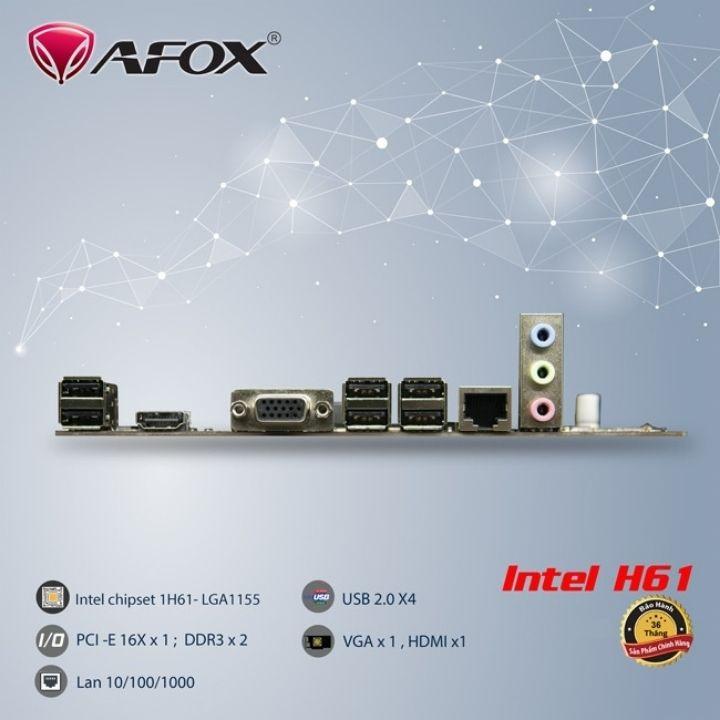 Main H81 AFOX ,Bo mạch chủ máy tính hàng Mới Full box - Hàng chính hãng