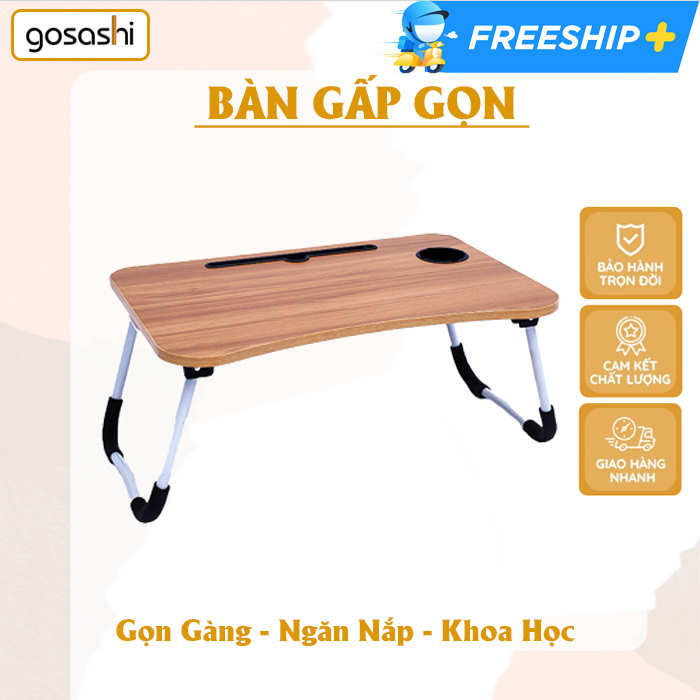 Bàn Học Gấp Gọn Thông Minh Có Khay Để Đồ Tiện Dụng Hiện Đại Thương Hiệu Gosashi-BipdCOC