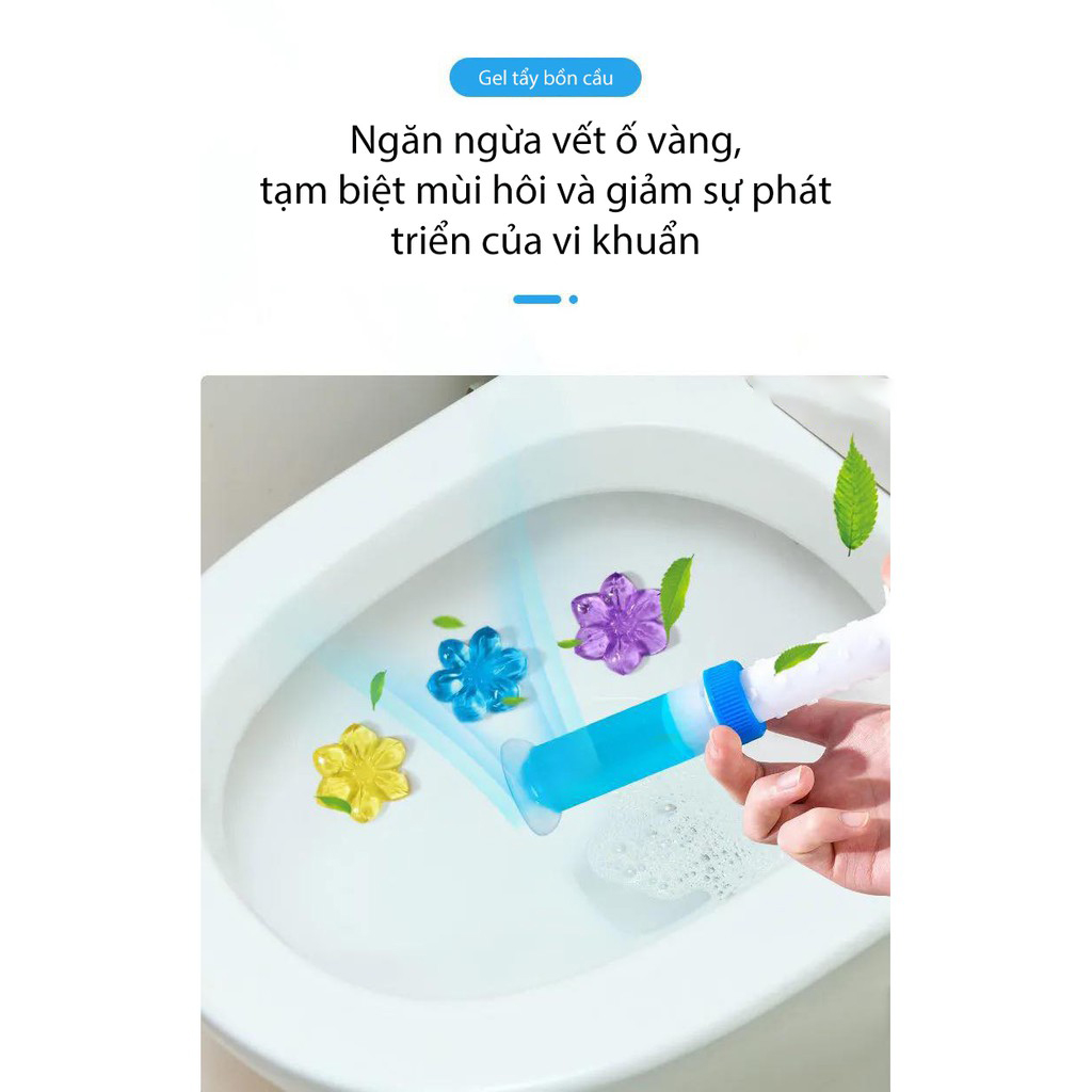 Gel Thơm Làm Sạch Khử Mùi Vệ Sinh Diệt Khuẩn Khử Trùng Bồn Cầu Hình Bông Hoa Giao Hương Ngẫu Nhiên