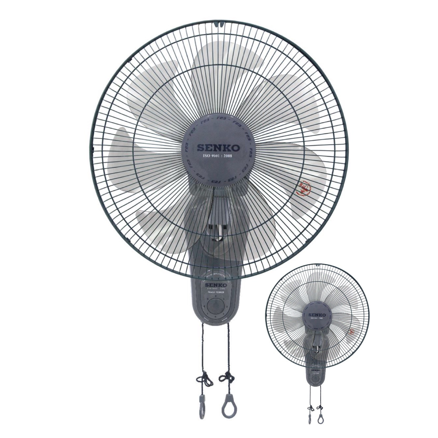 Quạt Treo 2 Dây Mẫu Mới F23 Senko Tc1620 1 Thùng 2 Cây - Màu Ngẫu Nhiên - Hàng Chính Hãng - Xám Đồng