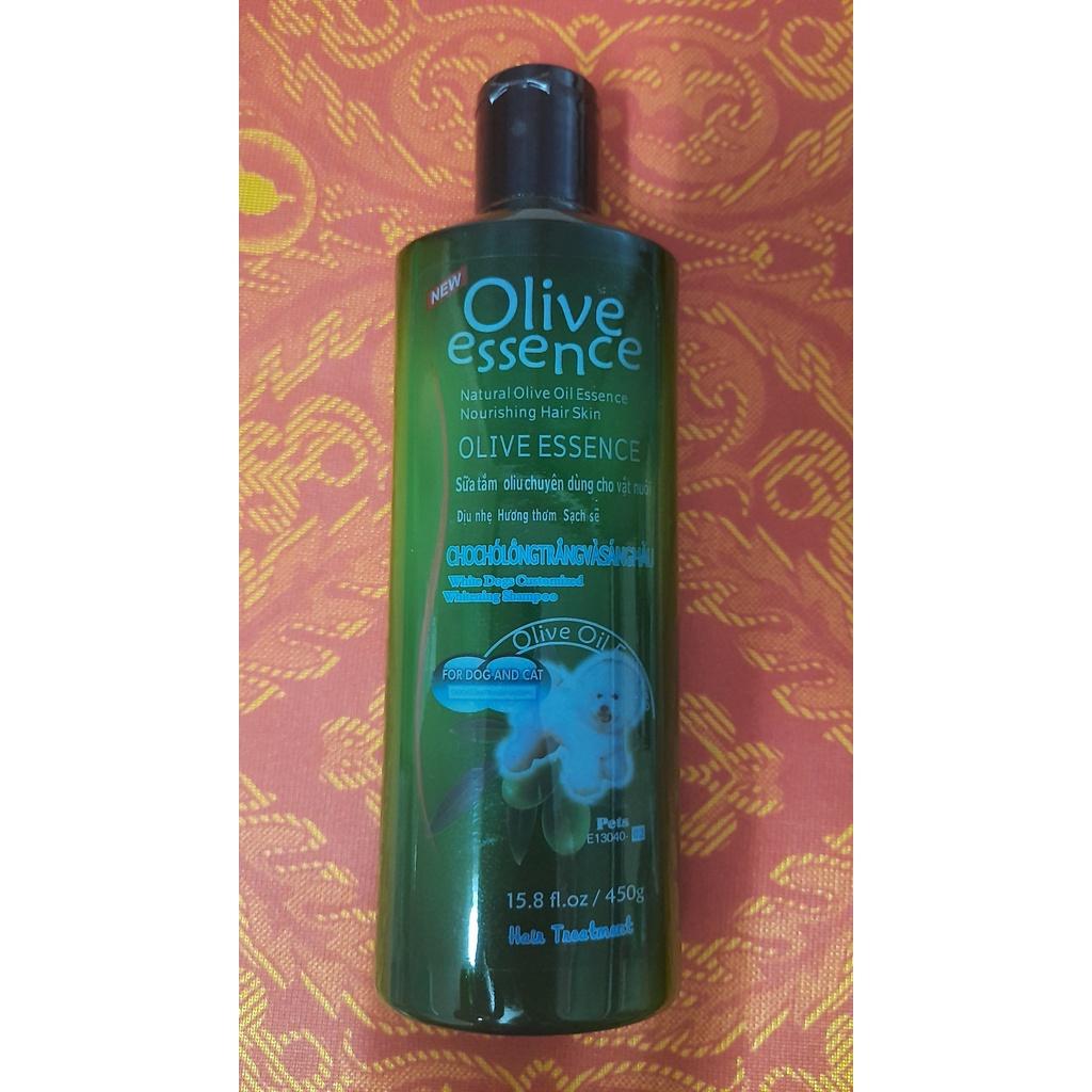 Sữa tắm cho chó mèo Olive Essence 450ml dầu tắm thú cưng Từ thiên nhiên