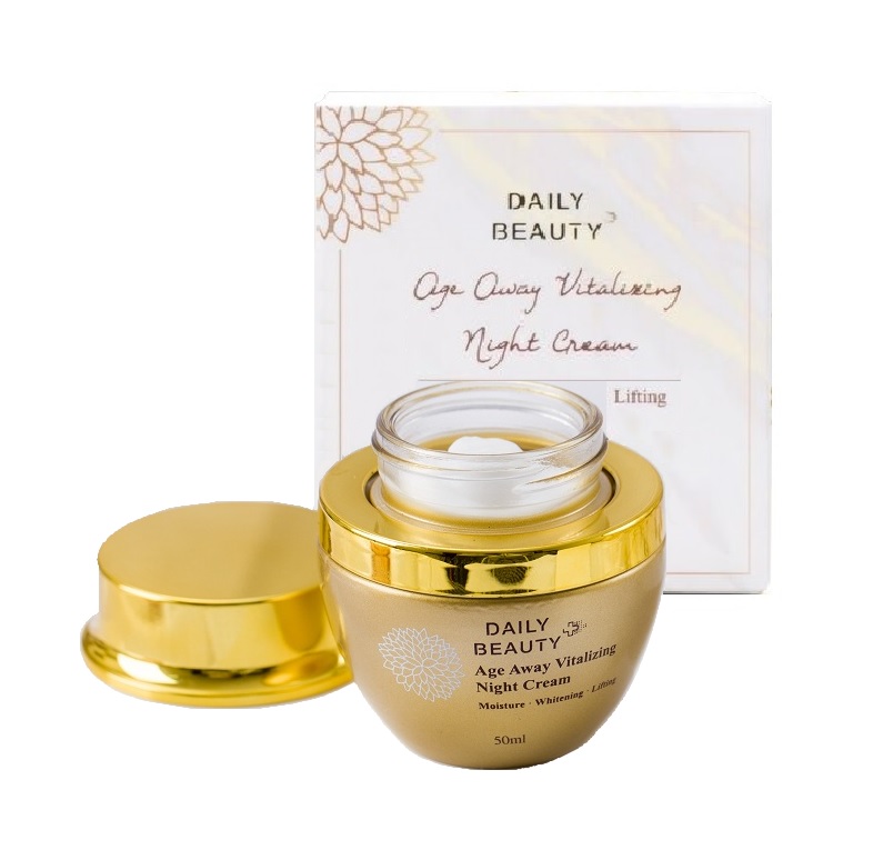 Combo 3 hộp Kem dưỡng da ban đêm Daily Beauty Age Away Vitalizing Night Cream Đánh Thức Thanh Xuân sản phẩm nhập khẩu chính ngạch Hàn Quốc