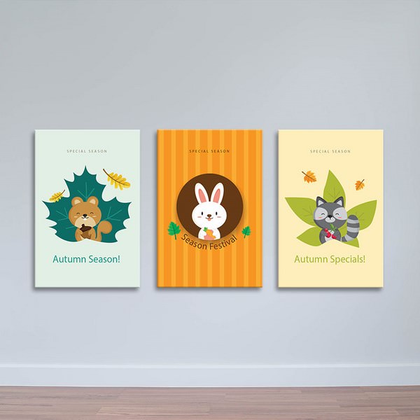 Tranh Phòng Ngủ Trẻ Em - Tranh Hoạt Hình Ngộ Nghĩnh Canvas W1195