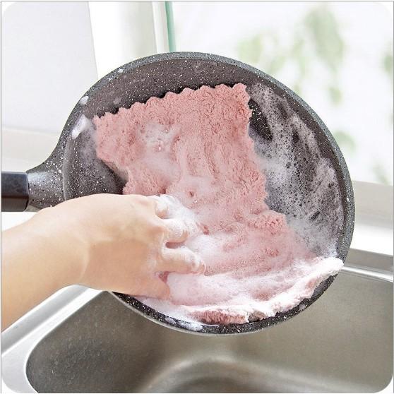 COMBO 10 Khăn Lau 2 Mặt Đa Năng Bằng Vải Bông Cao Cấp Siêu Thấm Nước Hàng Chất Lượng Cao Nhập Khẩu