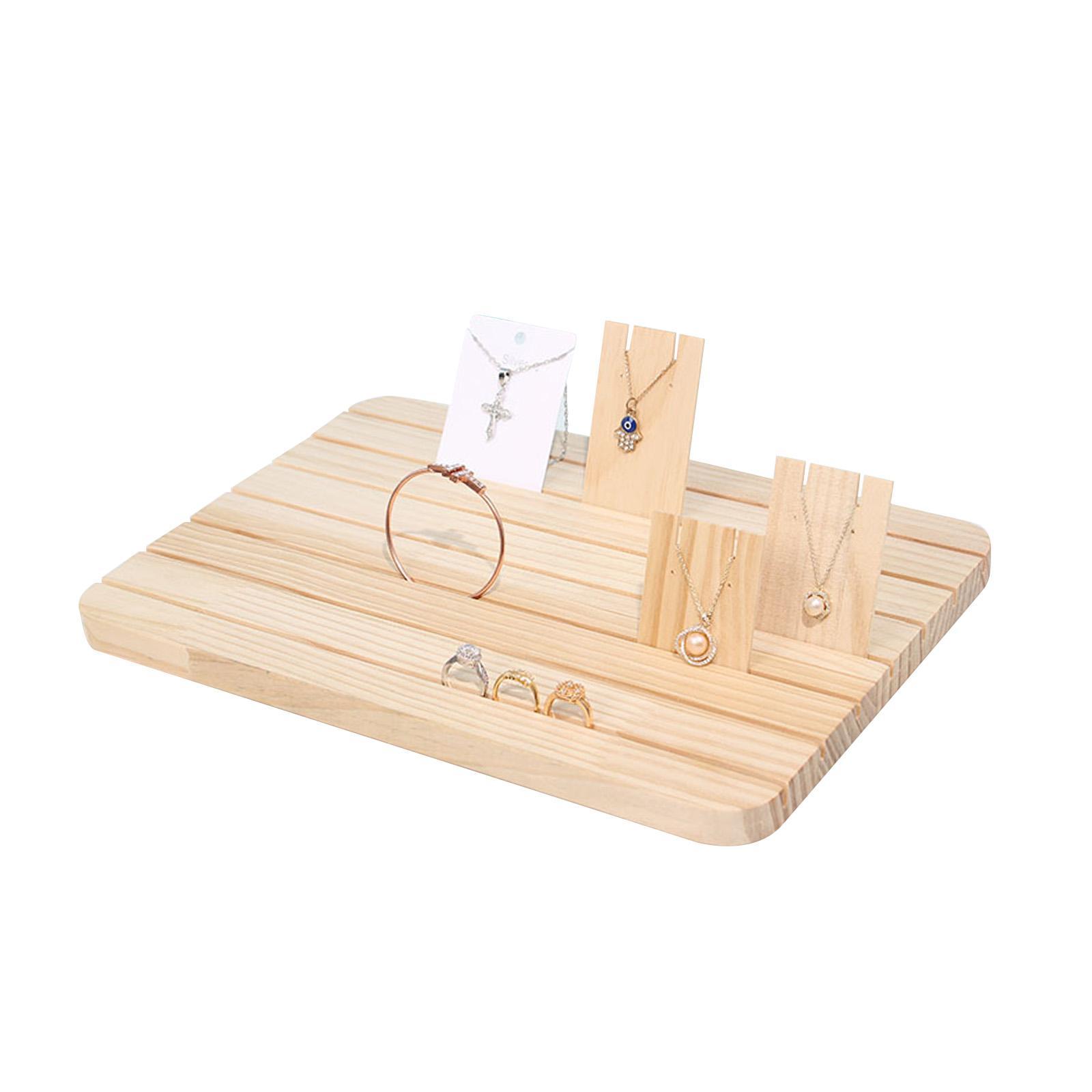 Wooden Earring Display Stand for Retail Display Jewelry Necklace