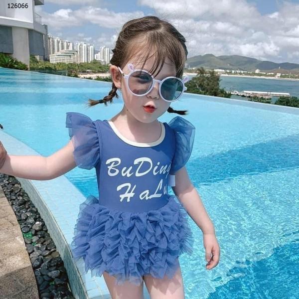 Bikini đồ bơi liền thân công chúa bikini thiên nga đi biển cực xinh cho bé gái (ảnh thật khách chụp)