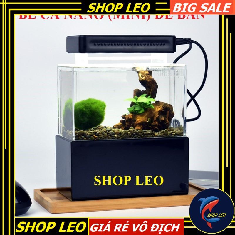 Bể cá mini để bàn - Hồ thủy sinh Nano - shopleo