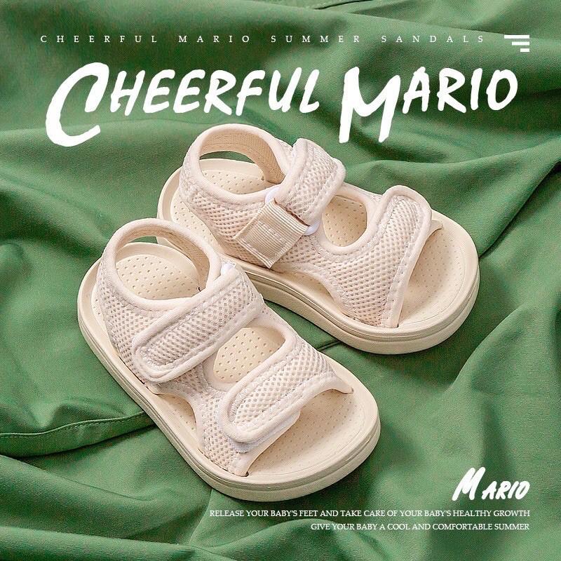 Dép sandal trẻ em Cheerfull Mario LƯỚI siêu nhẹ mềm êm chống trơn trượt cho bé MÃ VGR65