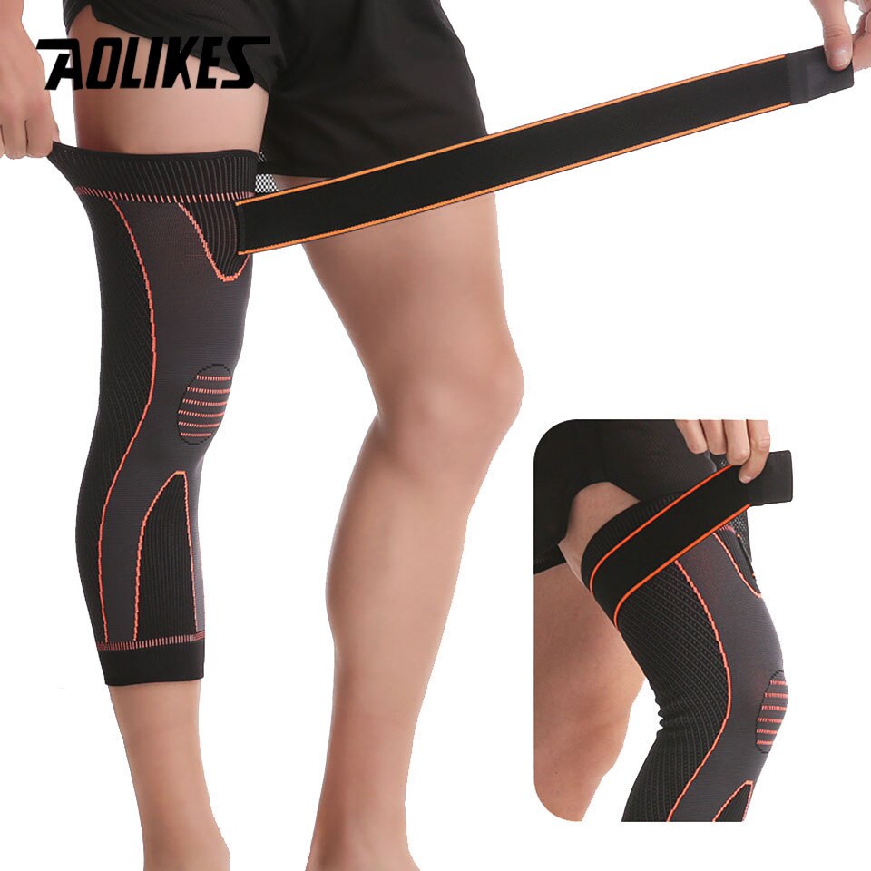 Bộ 2 bó đầu gối loại dài AOLIKES A-7815-2 Elastic compression sports knee pads