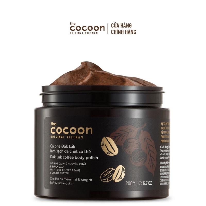 Tẩy Tế Bào Chết Cà Phê Đắk Lắk COCOON Làm Sạch Da Chết DÀNH CHO BODY 200mlc