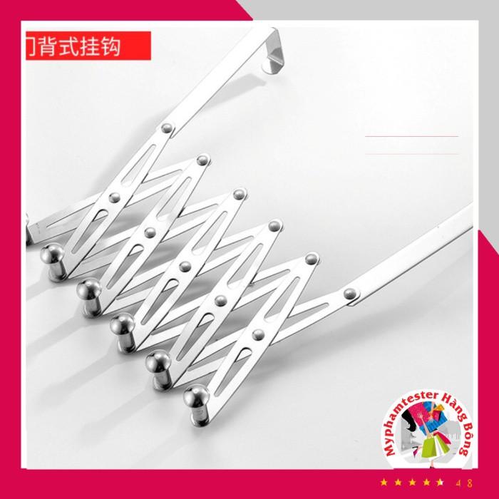 (SIÊU RẺ) Móc treo ziczac INOX cài cánh cửa gấp gọn thông minh