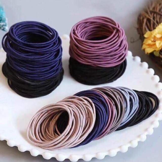 50 dây cột tóc nhiều màu