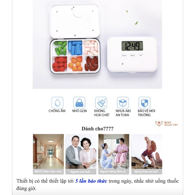 Hộp đựng thuốc viên hẹn giờ thông minh Tab Timer