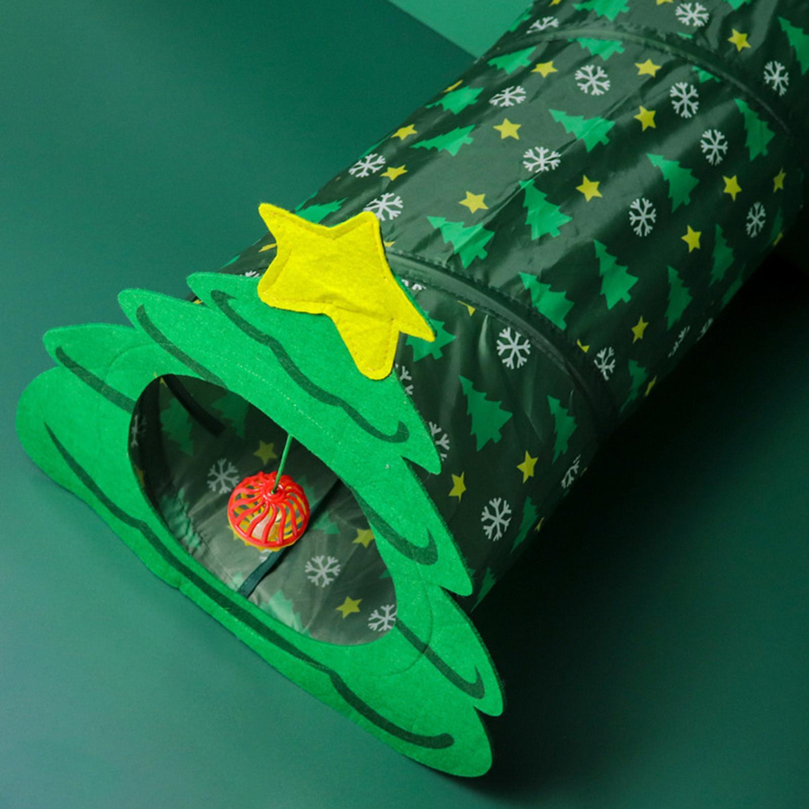 Cat Tunnel Interactive Toys Exercising Hiding Training and Running Collapsible Kitty Tunnel Foldable Pet Tunnel for Cat Puppy