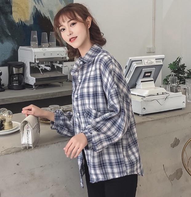 ÁO SƠ MI CARO FORM RỘNG