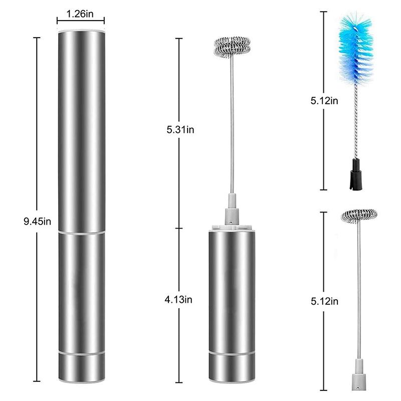 Điện Bọt Sữa, Cầm Tay Máy Tạo Bọt, Hoạt Động Bằng Pin Đánh Mạnh Thép Không Gỉ Máy Tạo Bọt Be