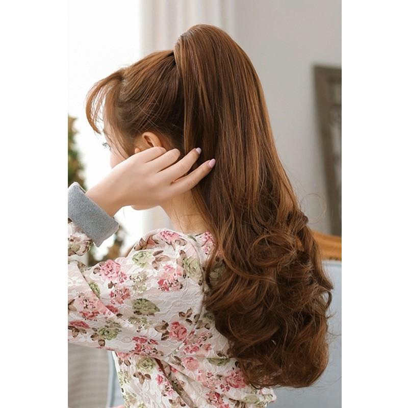 Tóc Giả Cột Quặm Xoăn Đuôi Siêu Dài
