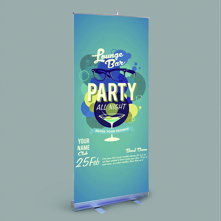 ĐẾ STANDEE CUỐN NHÔM LOẠI TỐT 80 x 200 cm