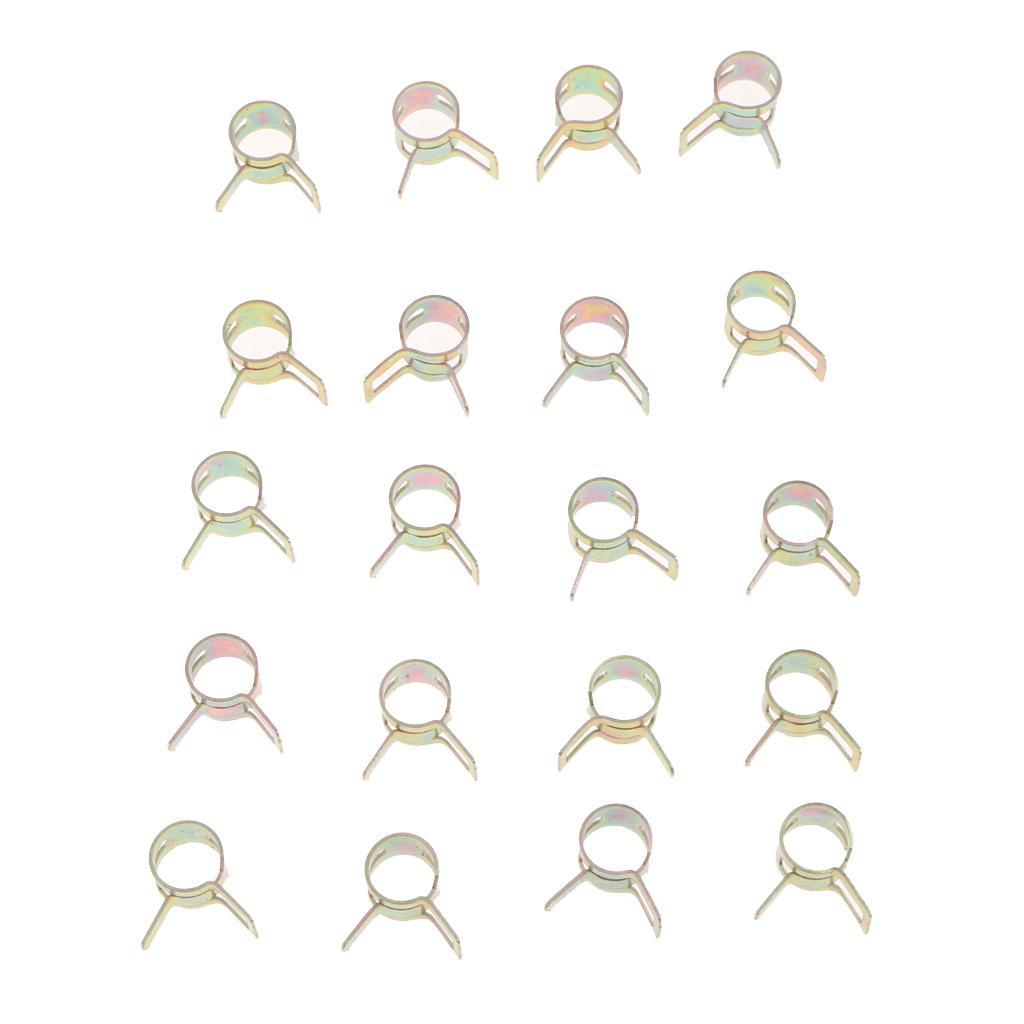 3 Meters 1/4 Inch ID Fuel Line + 20pcs 2/5'' ID Hose Clamps For Small Engines