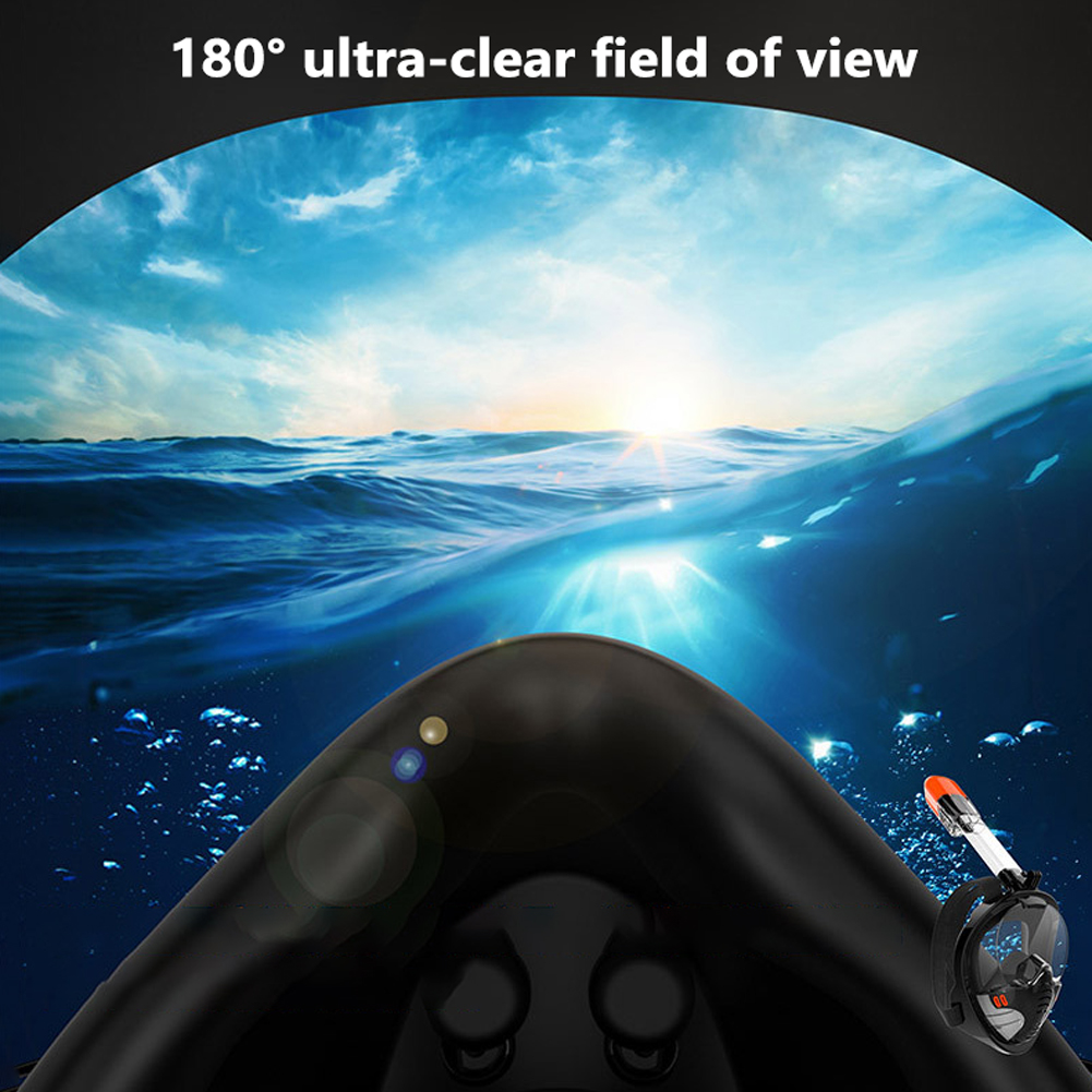 Mặt Nạ Lặn Dưới Nước Che Kín Mặt Với Ống Thở Khô Ráo