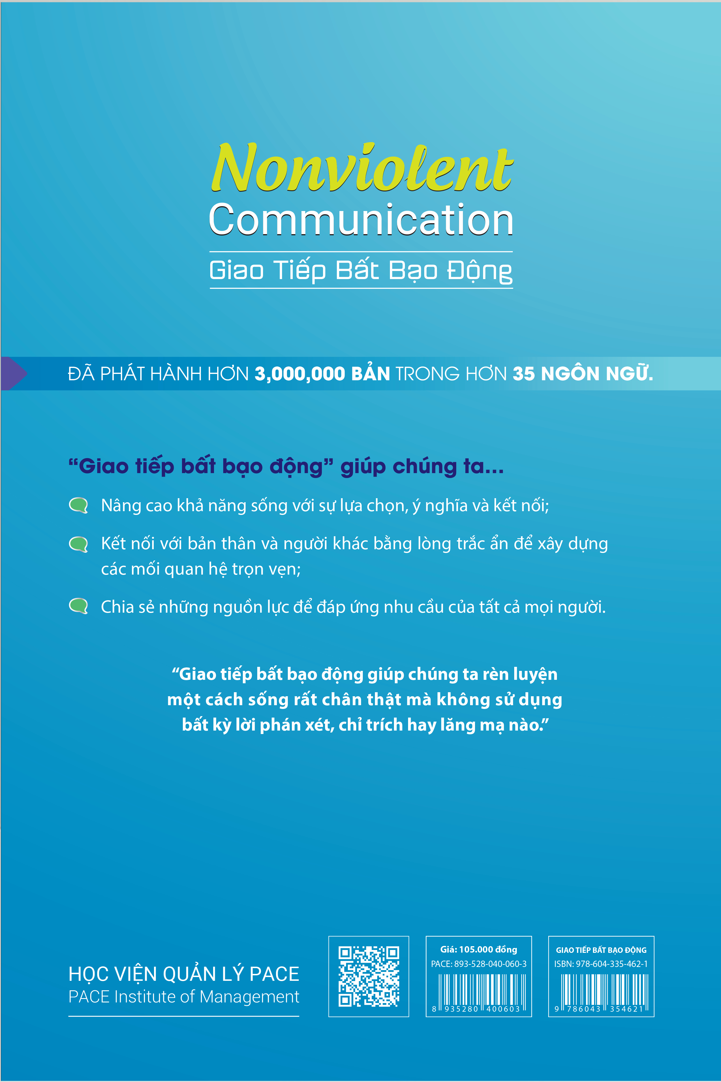 Sách PACE Books - Giao tiếp bất bạo động (Nonviolent Communication) - Marshall B. Rosenberg, Ph.D