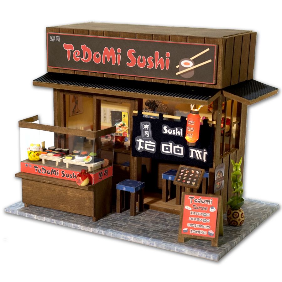 Nhà Gỗ Búp Bê Tí Hon DIY - Sushi Tedomi