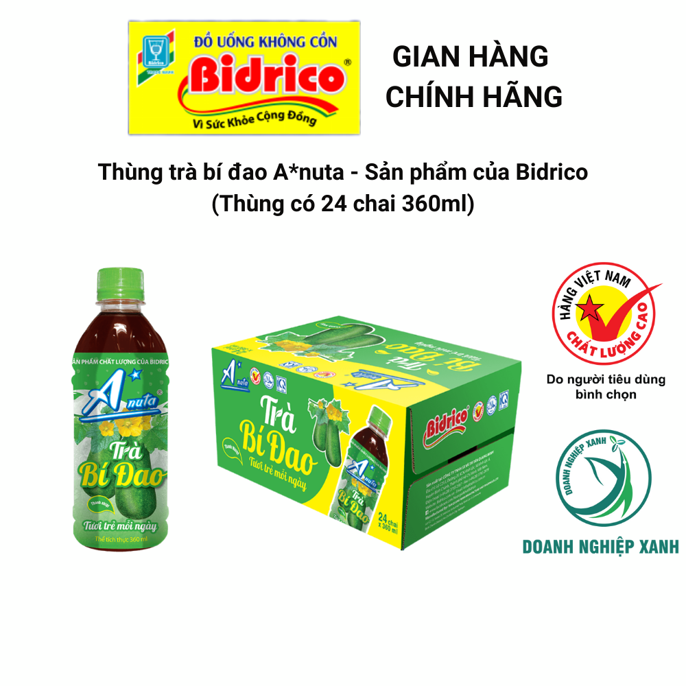 Trà Bí Đao A*nuta ( Thùng 24 chai 360ml ) - Sản phẩm của Bidrico