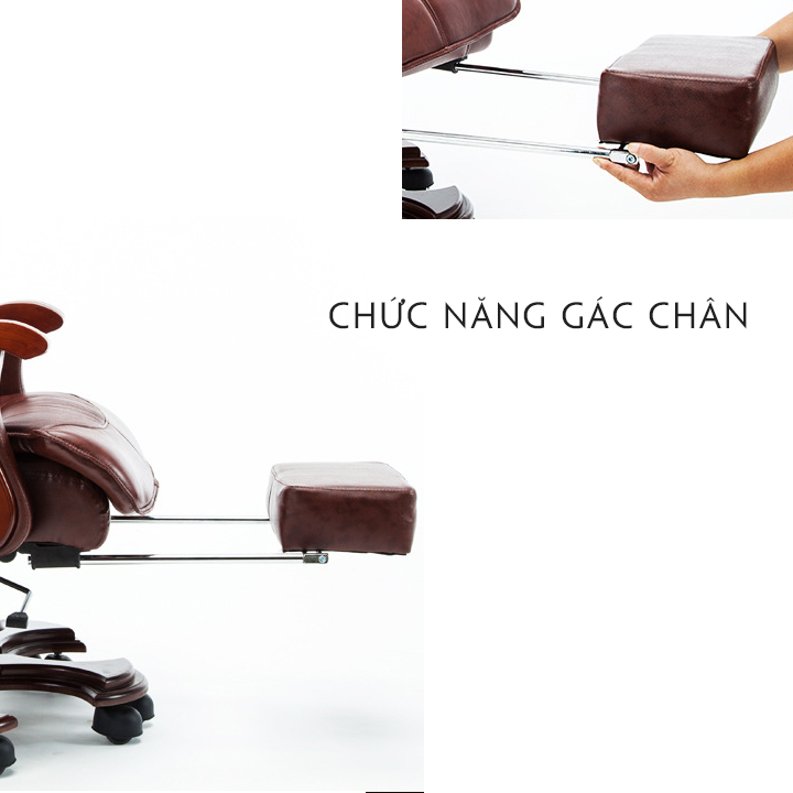 Ghế Massage Chân Xoay Da PU, Ghế Chủ Tịch, Ghế Trưởng Phòng, Ghế Giám Đốc Cao Cấp, Ghế Game Văn Phòng Ngả Lưng Thư Giãn Gác Chân Màu Đen, Ghế Xoay Văn Phòng Hiện Đại Bọc Da Đệm Chân Xoay Khẳng Định Đẳng Cấp