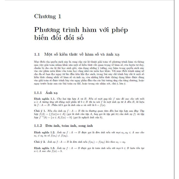 Sách - Chuyên Khảo Phương Trình Hàm - Hồng Ân
