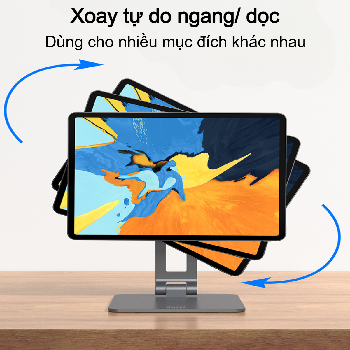 Giá đỡ hít nam châm Choetech H068 - H069 cho i-Pad 11inch/12.9inch - Hàng chính hãng