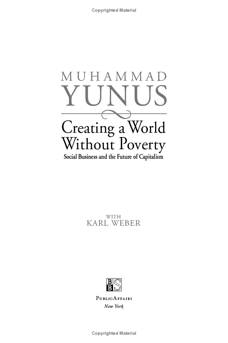 Creating a World Without Poverty