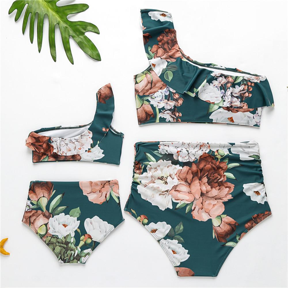 Họ Đồ Tắm Mẹ Bơi Bikini Đồ Bơi Cho Mẹ Và Con Gái Đồ Bơi Nữ Trẻ Em Kid Cho Bé Bãi Biển Đồ Bơi 2019