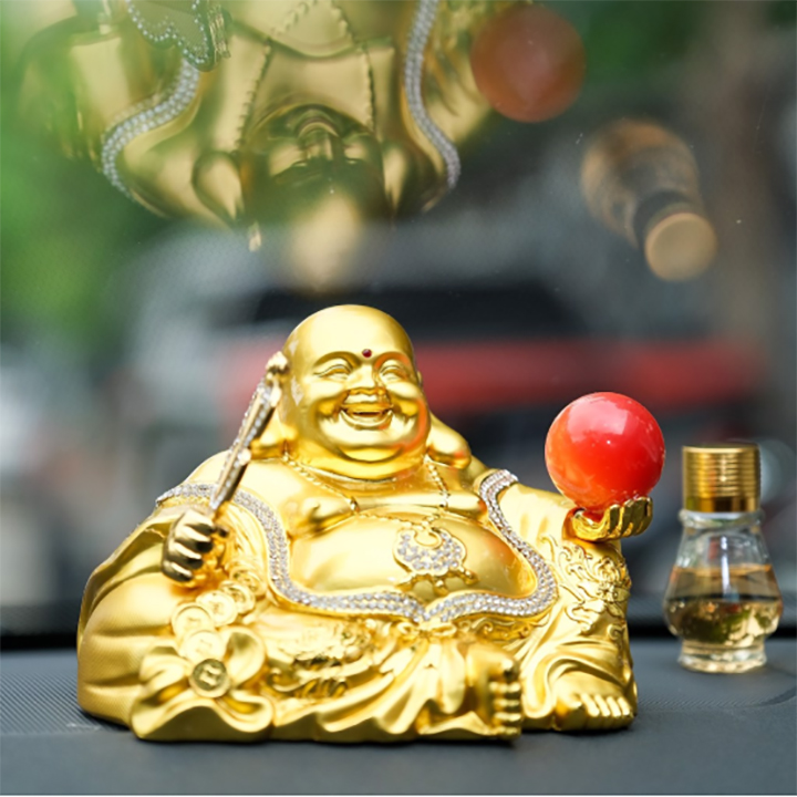 PHẬT A DI LẶC CÓ DẦU THƠM CAO CẤP TRANG TRÍ Ô TÔ