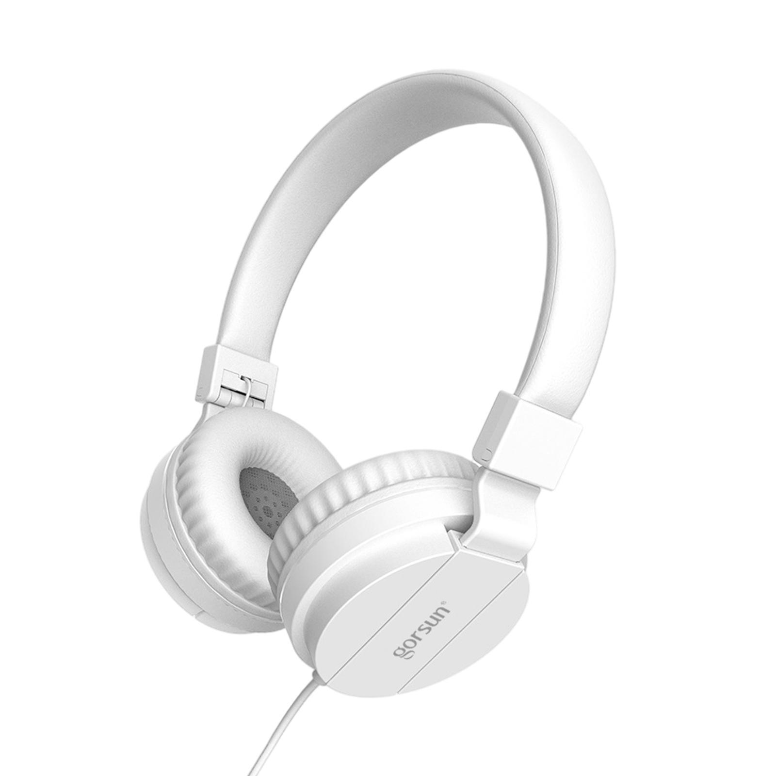 Over-Ear Headphone 3.5mm Foldable for Recording Cellphone Office Comfortable
