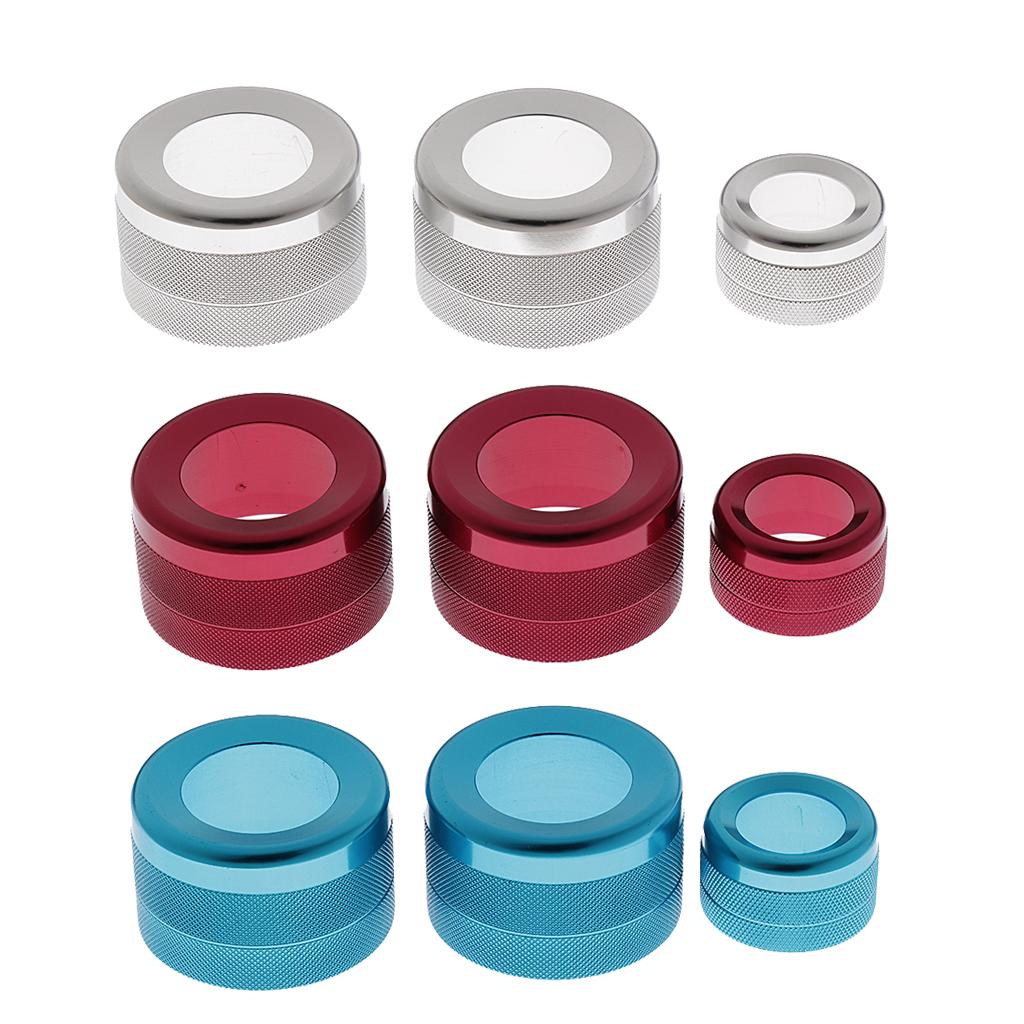 3 Pieces Aluminum A/C Climate Control Ring Knob Covers For BMW 1 2 3 Series