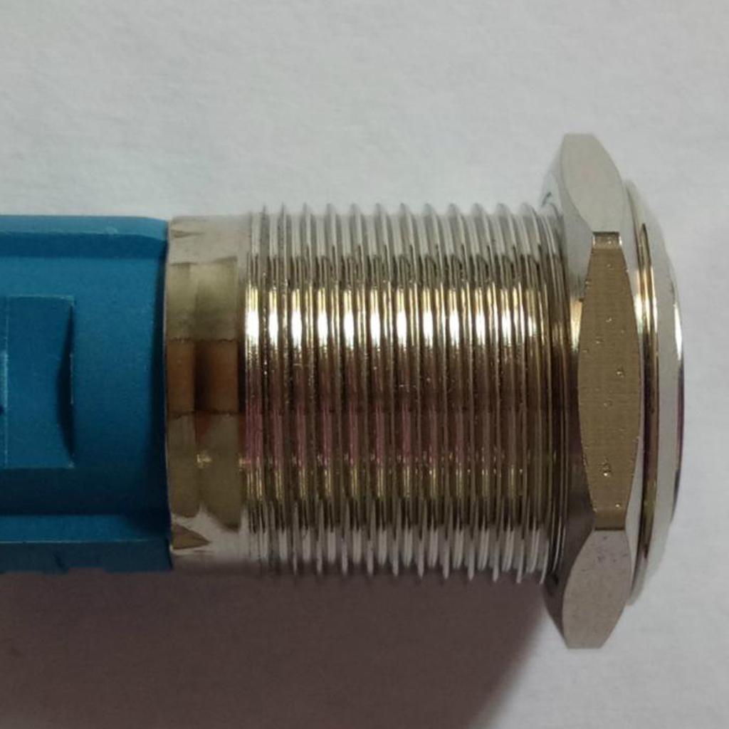 3-6V LED 16mm Momentary Push Button Switch IP65 with Wire Connector Yellow