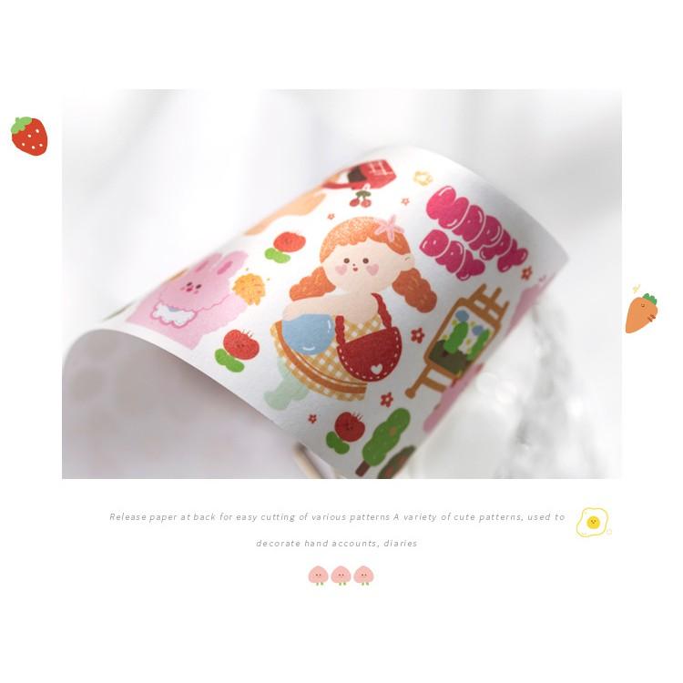 Tấm sticker cô gái nhỏ dễ thương M007