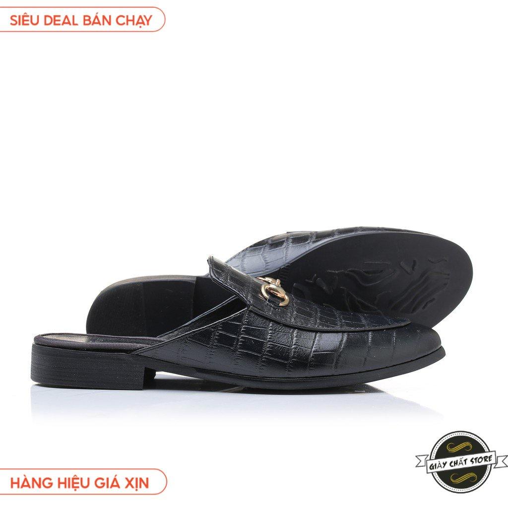 Giày sục nam CAO CẤP BTAHOME LX 280-3 size 38-45, DA Pu VÂN CÁ SẤU