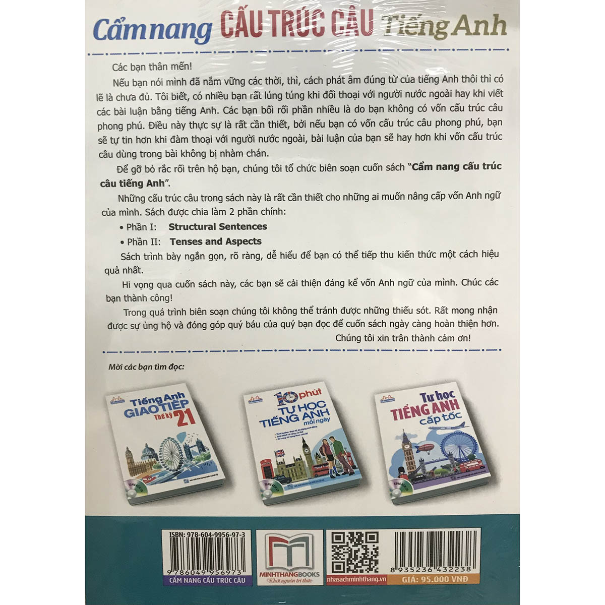 Cẩm nang cấu trúc câu tiếng Anh (bìa mềm) - Tái bản 02