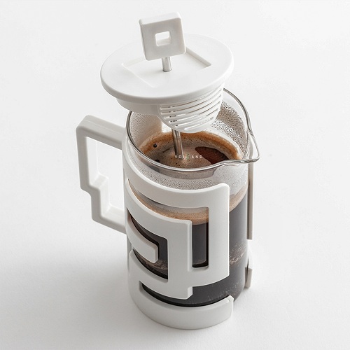 Bình pha French Press màu trắng 350ml