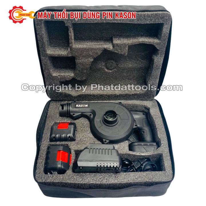 Máy thổi hút bụi dùng pin -Kèm 2 pin Li-ion khủng 10 cell-