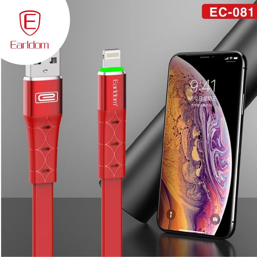 Cáp sạc nhanh 3A có đèn LED Earldom EC-081- Hàng chính hãng