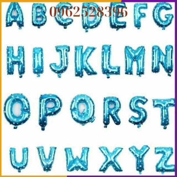 Bóng chữ lẻ ghép thành tên cái size 40cm