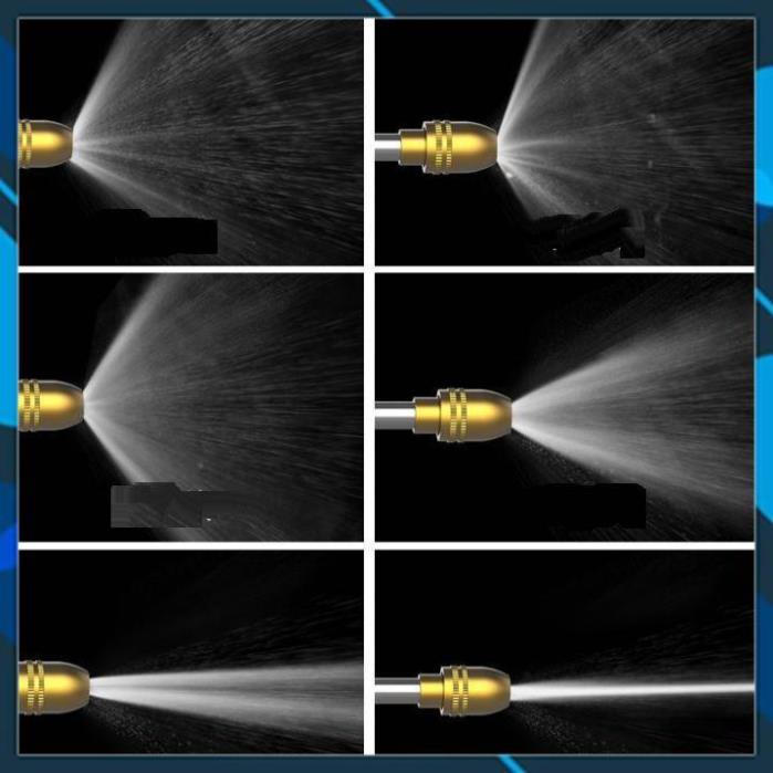 Bộ dây và vòi xịt tăng áp lực nước  rửa xe tưới cây loại 5m   206733