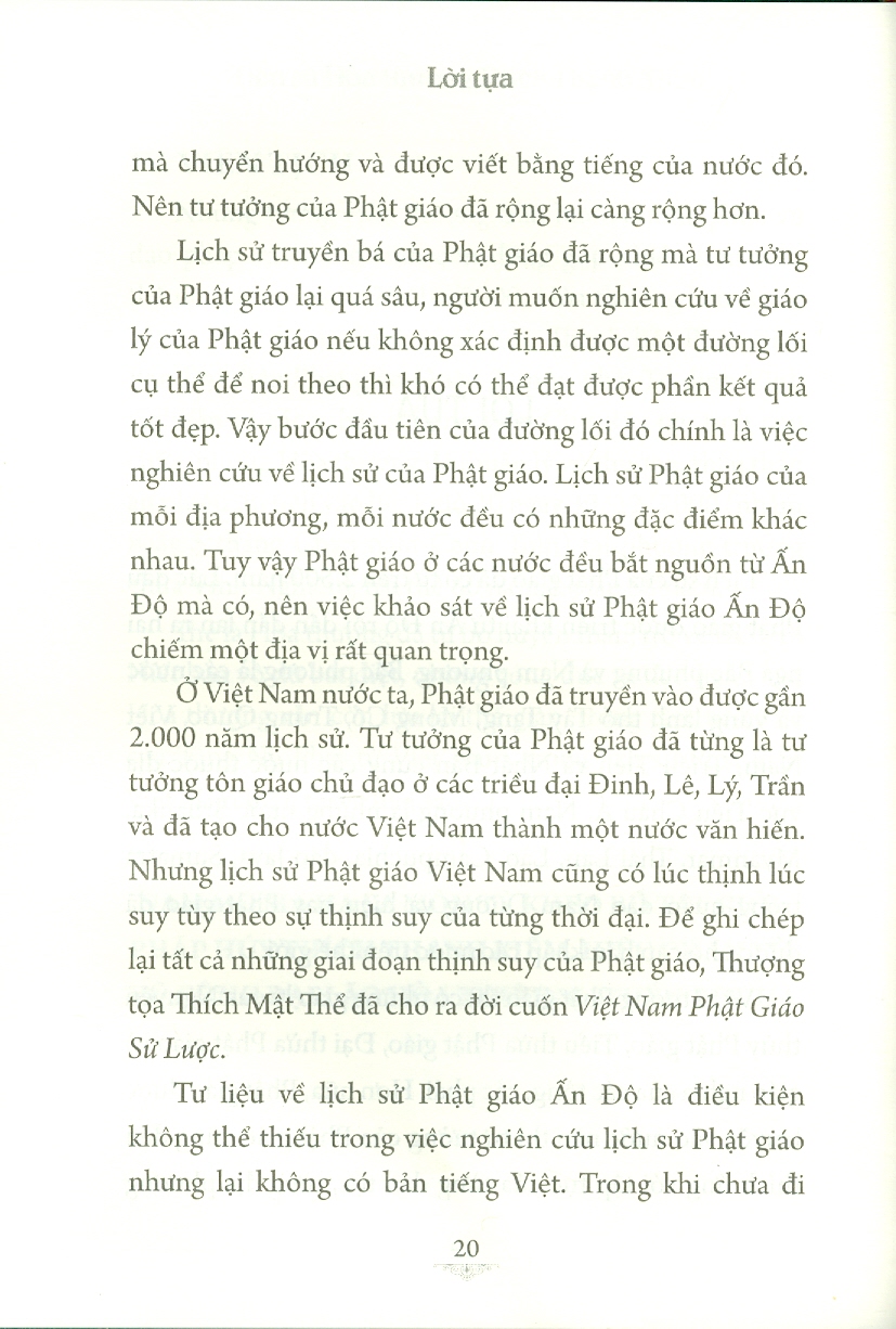 LƯỢC SỬ PHẬT GIÁO ẤN ĐỘ (Bìa cứng)