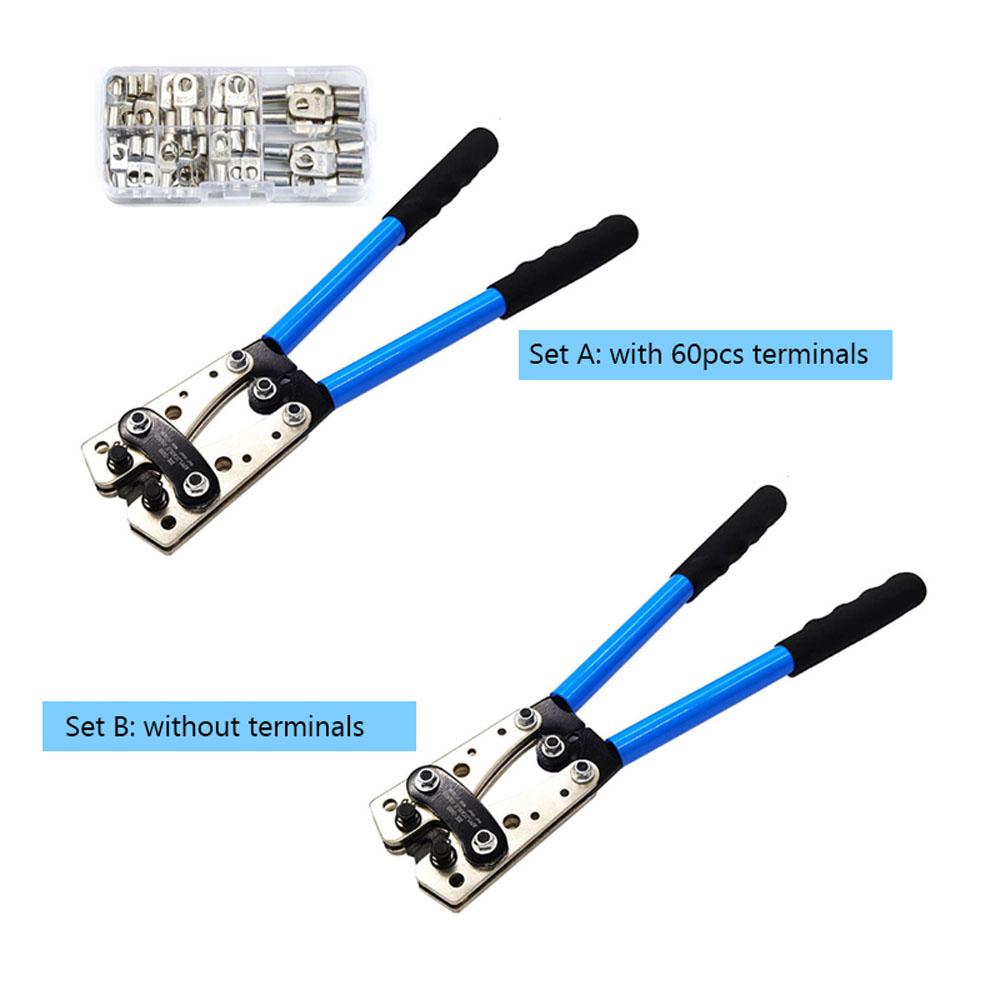 HX-50B Portable Cable Crimping Tool Professional Terminals Crimper Plier Car Auto Copper R-ing Terminal Wire Crimp