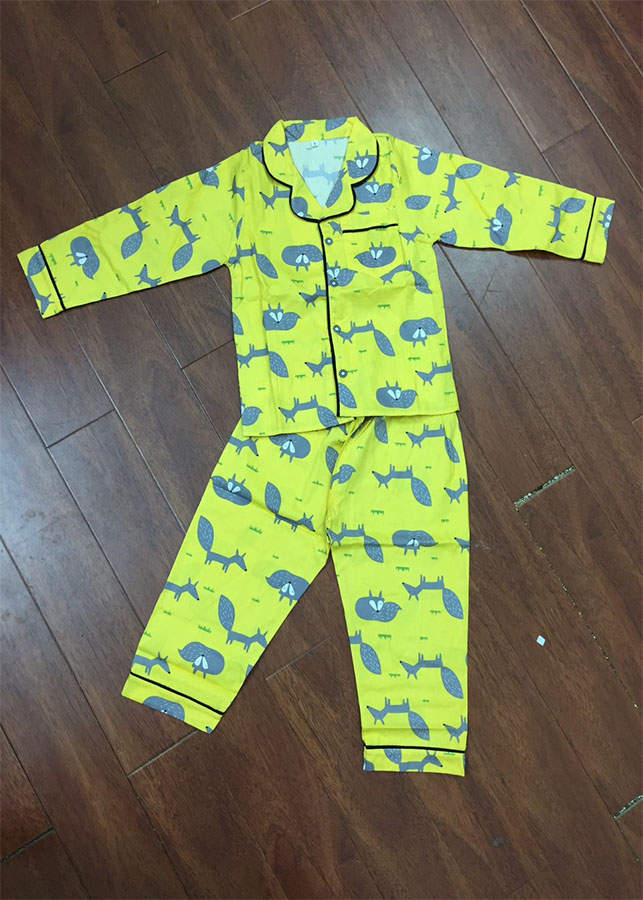 Bộ Pijama dài tay cho trẻ em, Bộ Pijama bé trai, bé gái mặc tại nhà