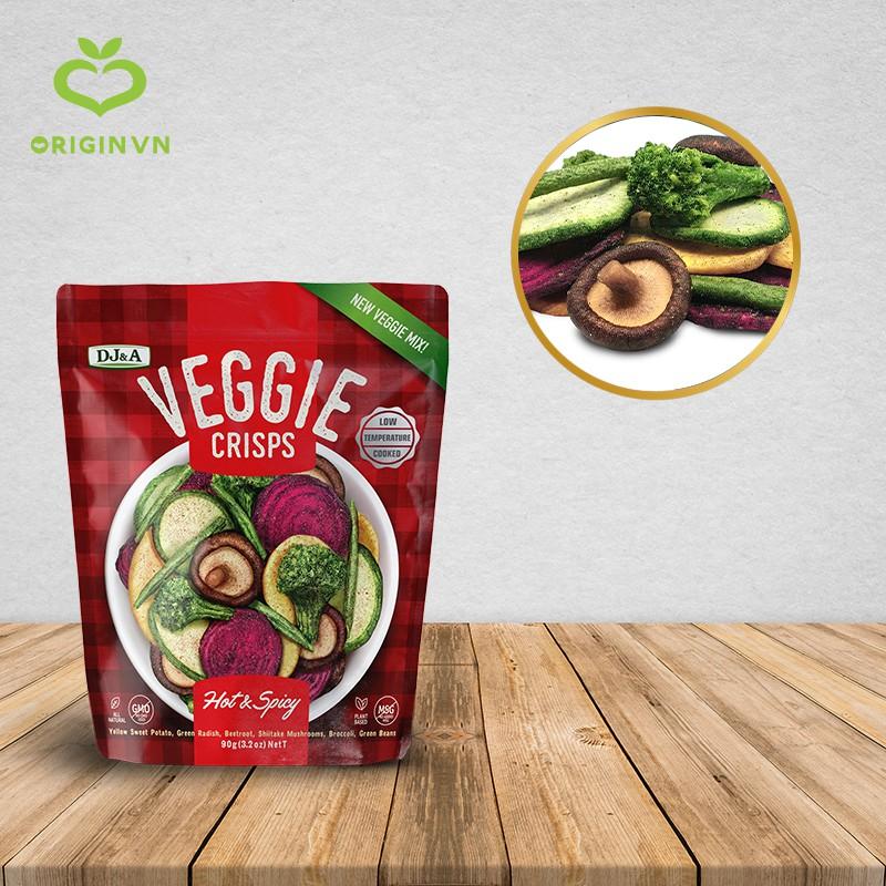 Rau củ sấy giòn vị cay DJ&amp;A 90g