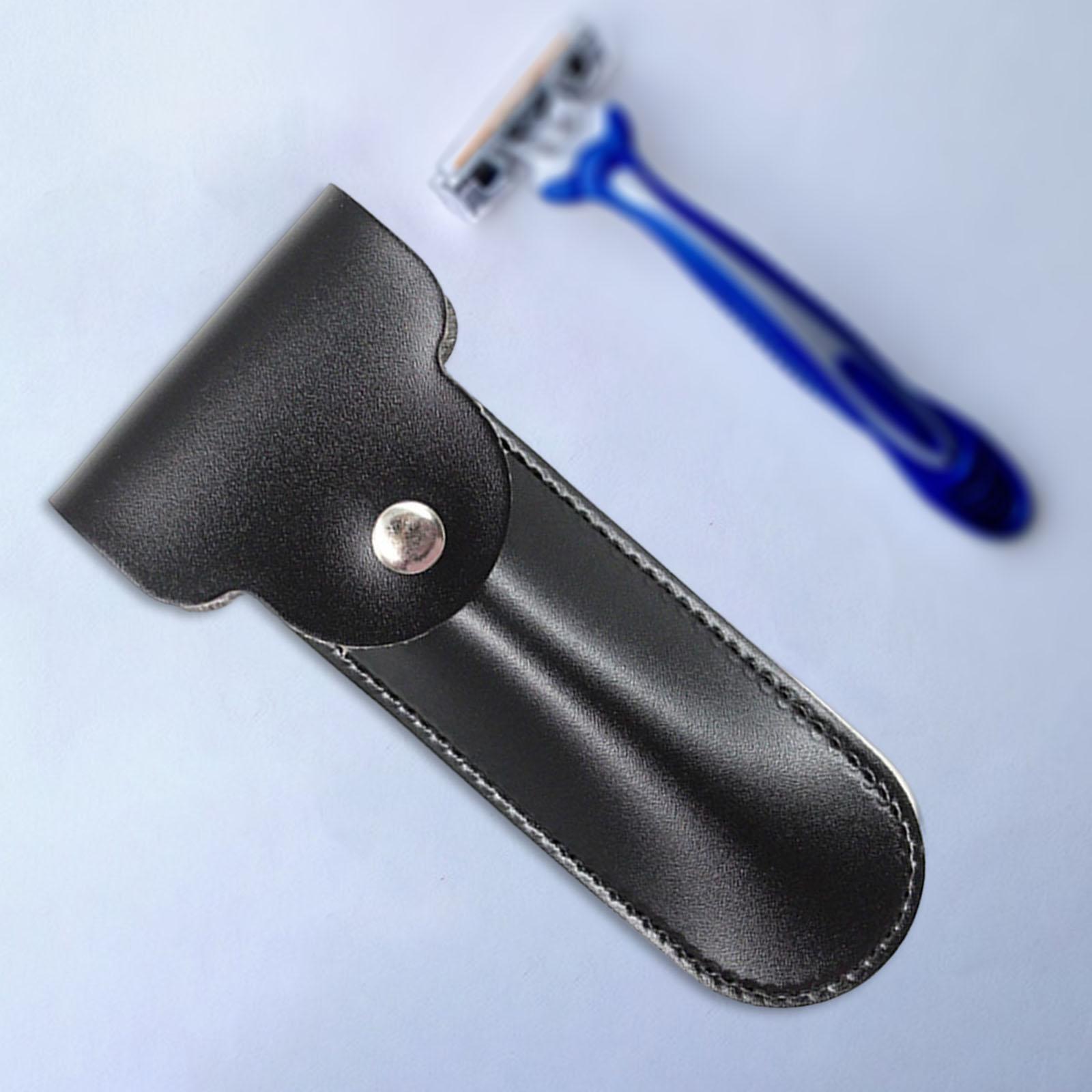 Shaving  Case Cover Shaving Pouch Holder Black